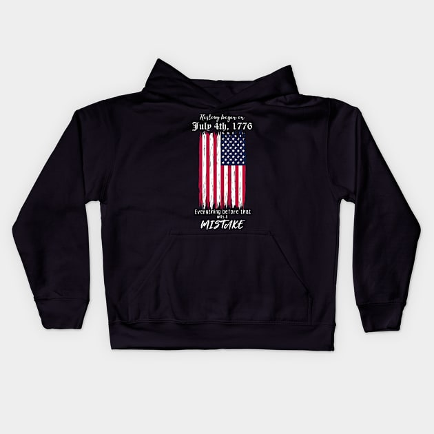 America's History Kids Hoodie by UnluckyDesigns